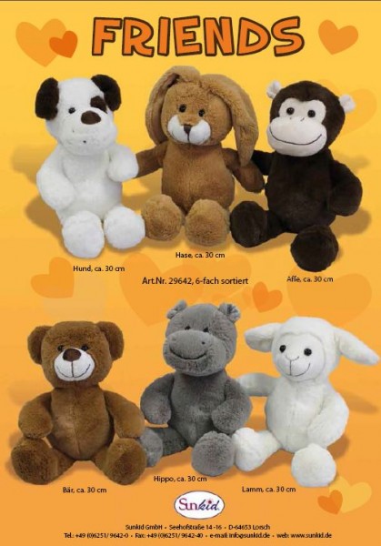 Friends Plüschfiguren, ca. 30 cm