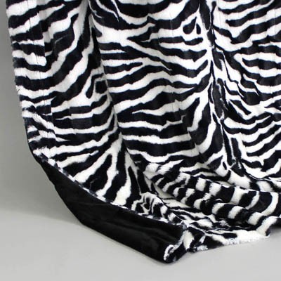 Wendedecke Zebra/schwarz, ca. 150 cm x 200cm