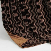 Wendedecke dunkelbraun wellig/braun, ca. 150 cm x 200cm