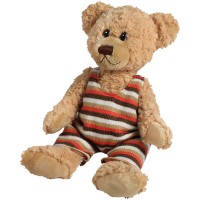 Classic Bär, sitzend mit Body, hellbraun, 22cm 4016833126158