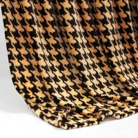 Decke SilkTouchPrint braun/beige kariert / braun/beige, ca. 150 cm x 200 cm