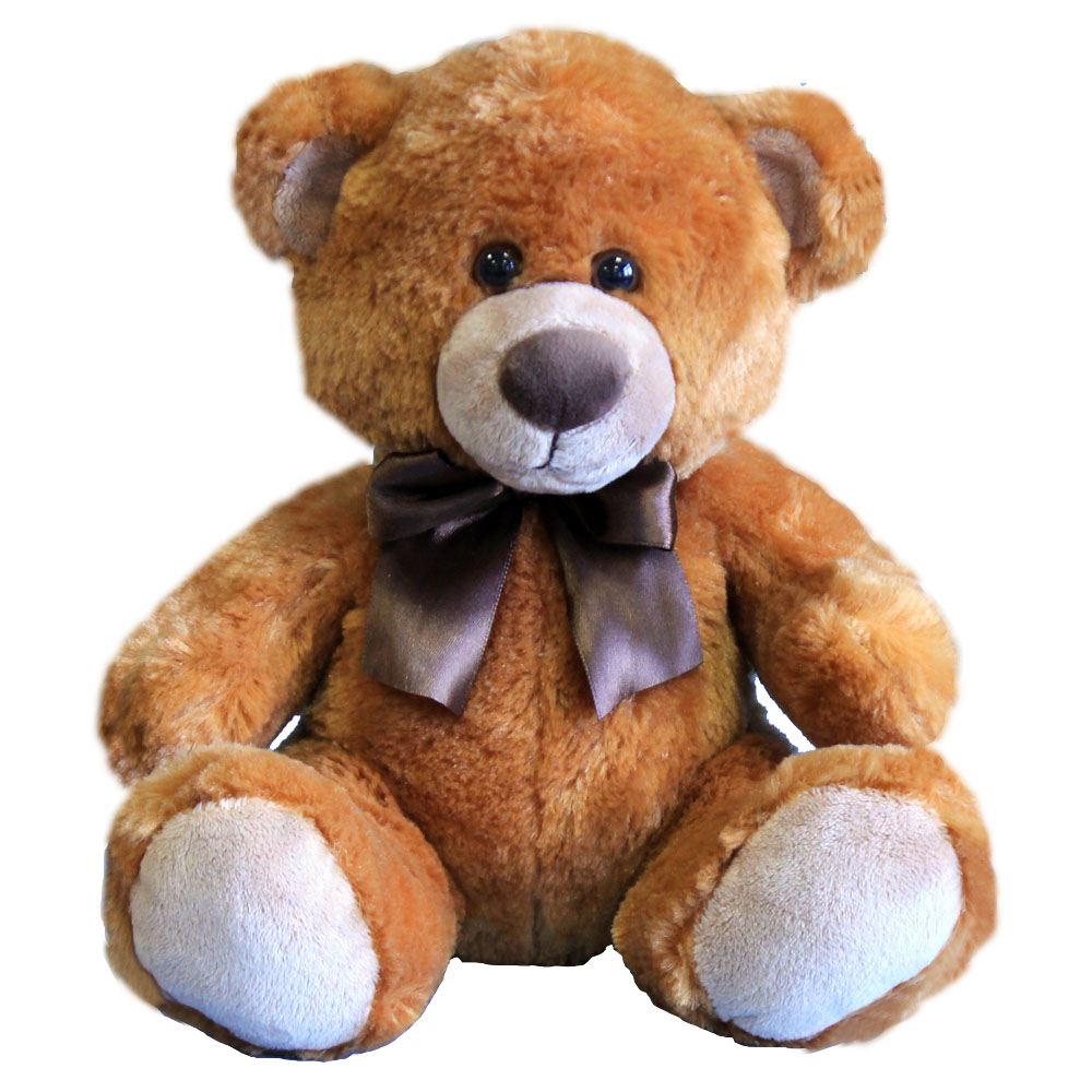 Teddybär Plüschbär von Sunkid mit Schleife weiss sitzend ca 15cm 