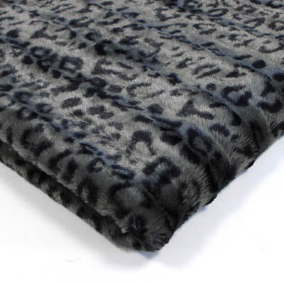 Kuscheldecke, Mikrofaserdecke, Tagesdecke, Wohndecke, Wendedecke Leopard  grau/schwarz, ca. 150 cm x 200cm | Sunkidstore